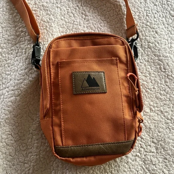 Adventurist Backpack Co. Nomad Crosssbody Sling Bag Hiking Outdoor Travel Orange - Picture 6 of 15